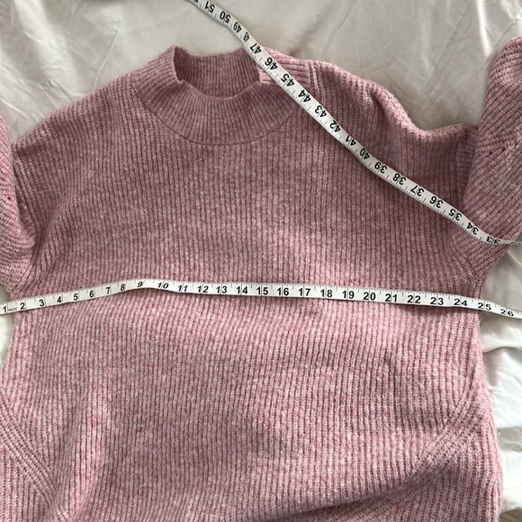 Old Navy, ladies tunic sweater, mock neck, pink, size XL - Picture 6 of 8
